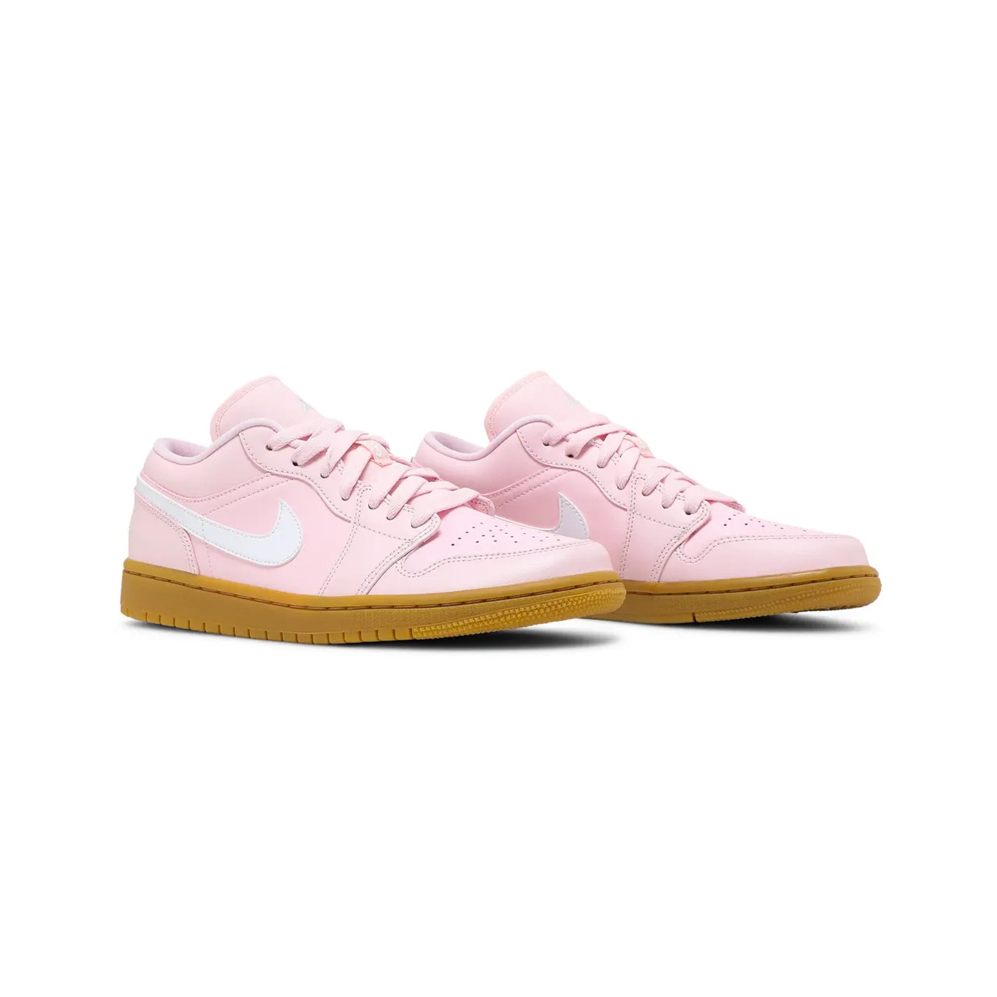 Air Jordan 1 Low 'Arctic Pink Gum' Women's Sneakers - Stylish Pink & White Basketball Shoes for Casual Wear, Gym & Street Fashion