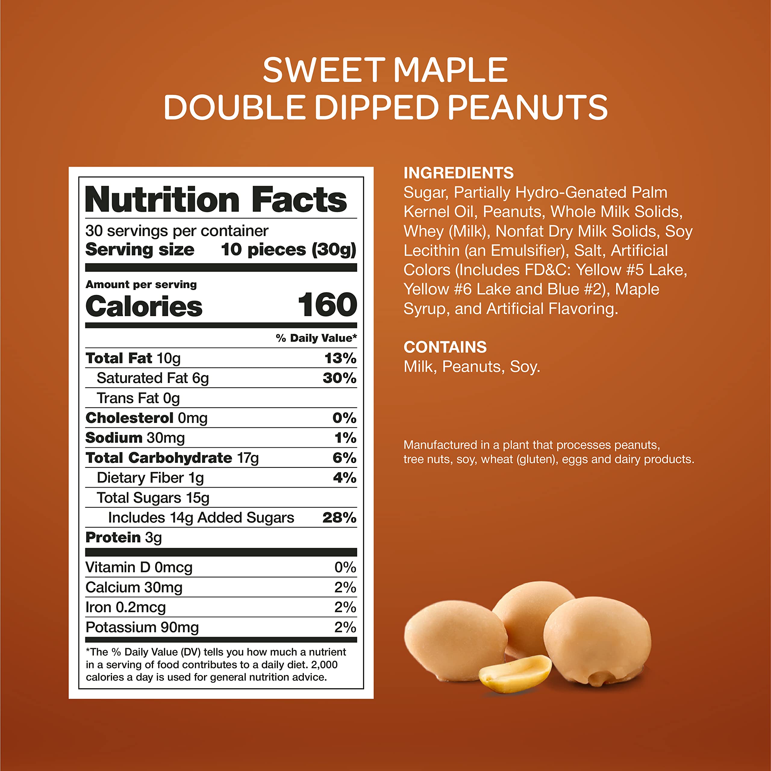 Double Dipped Maple Roasted Peanuts - 2lb Bulk Pack | Crunchy Sweet & Savory Healthy Snack | High Protein Gluten-Free Non-GMO Peanuts | Perfect for Gifts, Parties & Office | Keto-Friendly & Weight Management Snack | Great for Movie Nights, Road Trips, Hiking, Camping | On-The-Go Nutrition for Work & Gym | Ideal for Healthy Lifestyle & Anytime Snacking | Enjoy During Travel, Outdoor Adventures, Movie Time & Fitness Breaks