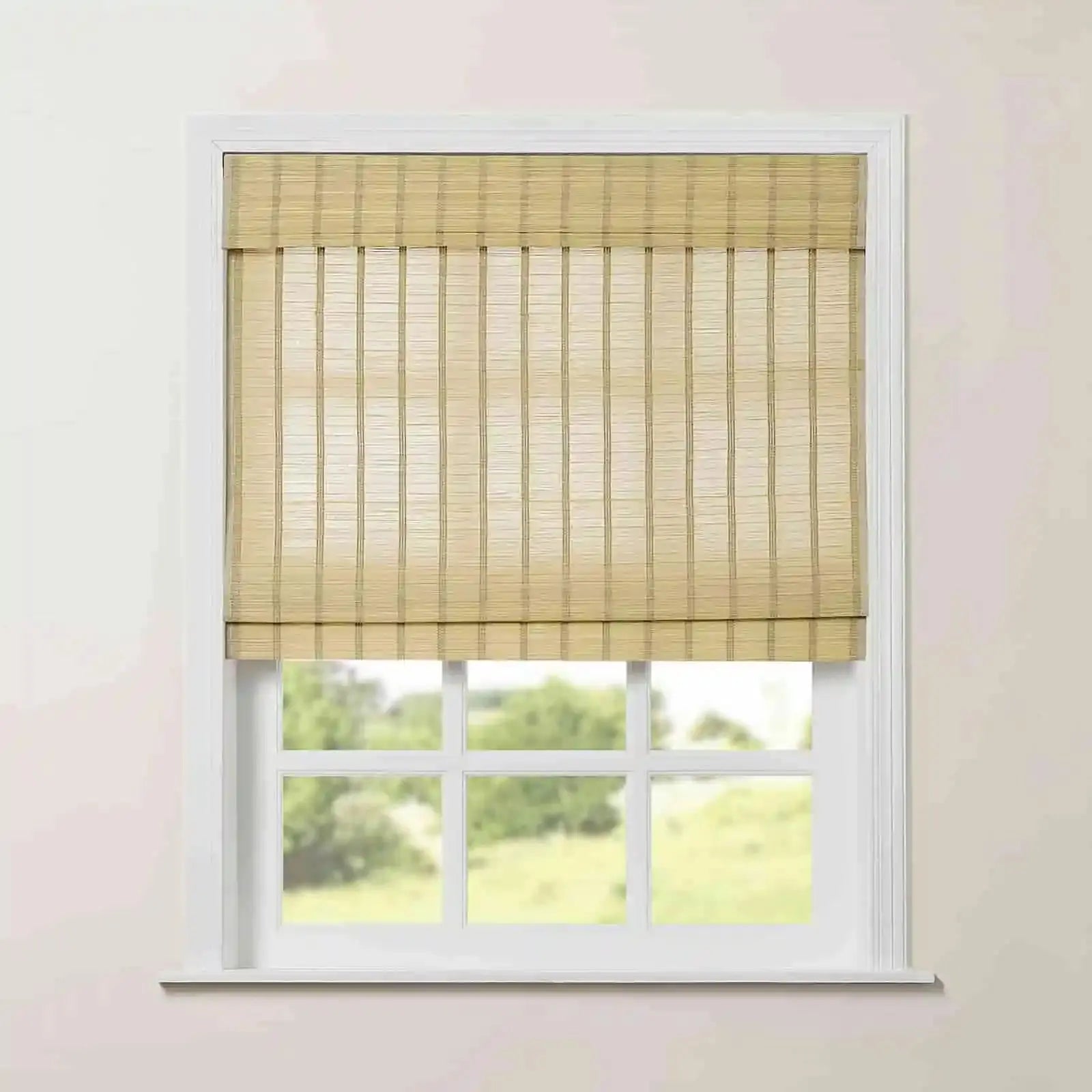 Rae Natural Pure Bamboo Woven Shades Series Z - Eco-Friendly Window Blinds for Home & Office Privacy and Sun Protection