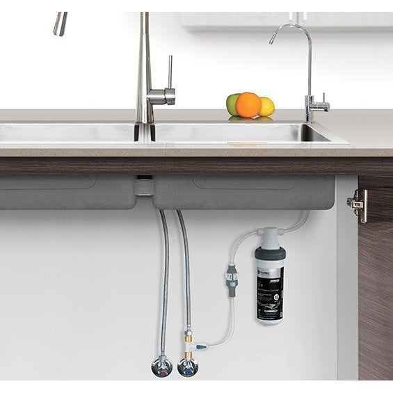Puretec Z18 Quick Twist Undersink Water Filtration System with Lead Reduction & Chrome Faucet - Clean Drinking Water for Kitchen, RV & Office Use