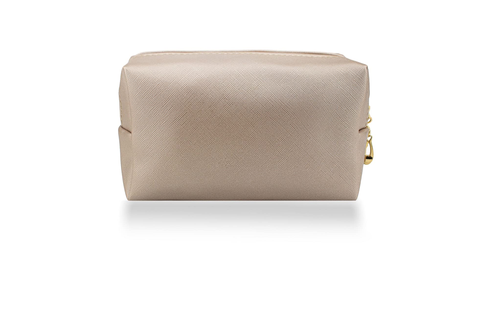 Portable Waterproof Makeup Bag for Women - Small Cosmetic Pouch & Toiletry Travel Organizer (Grayish Brown) - Perfect for Travel, Gym, and Daily Essentials Storage