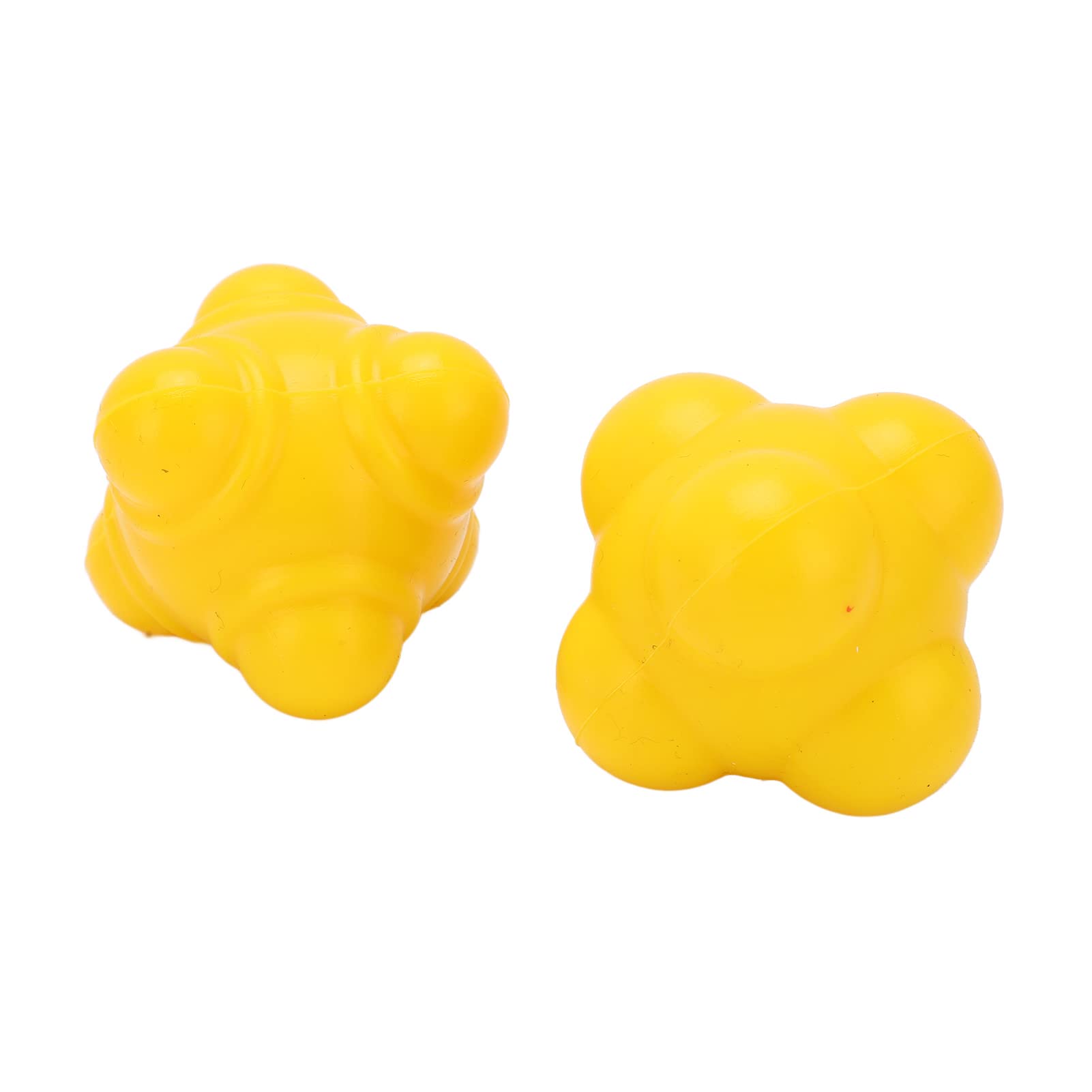 2Pcs Irregular Rubber Bounce Balls for Hand-Eye Coordination Training - Perfect for Kids Sports, Occupational Therapy & Gym Exercises
