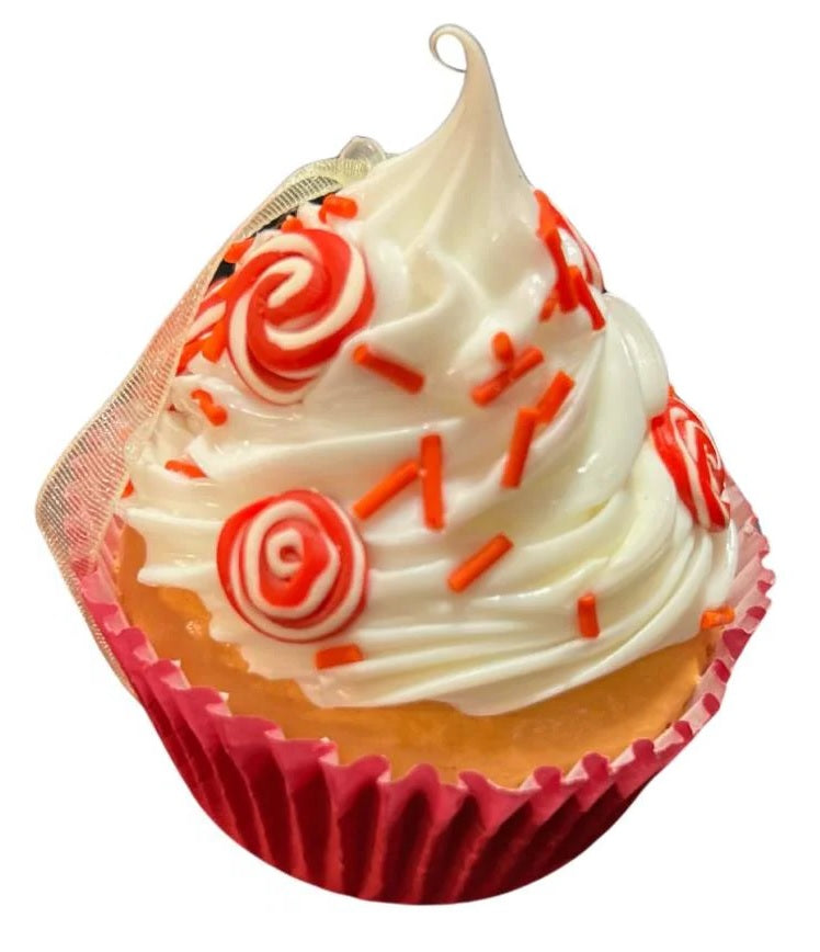 2.75 Inch Sweet Cupcake with Candy Ornament - Perfect for Birthday Parties, Baby Showers & Dessert Decorations
