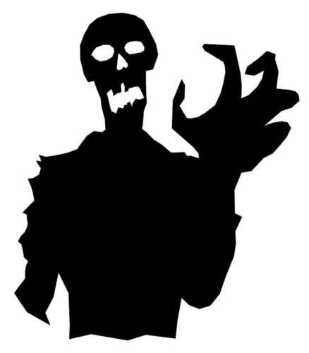 The Walking Dead Zombie Walker Car Window Decal Sticker - White Die-Cut Vinyl Bumper Sticker for Cars, Trucks, Windows, Laptops - Perfect for Halloween Decor, Fan Gifts & TV Show Merchandise