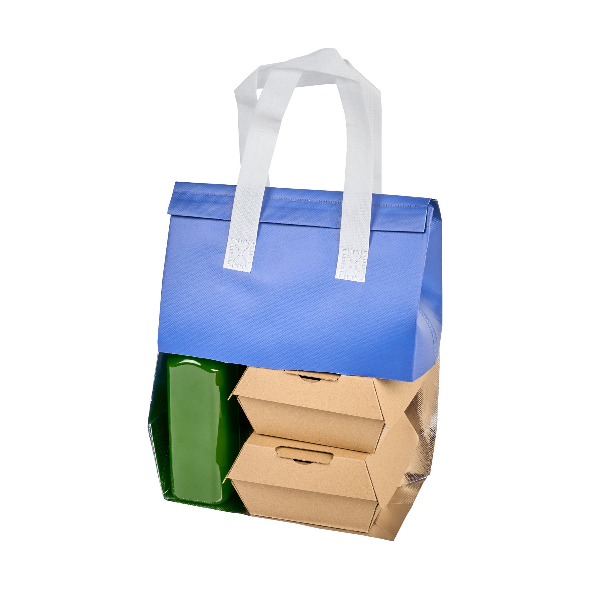 Insulated Take Out Bags - Tamper Evident Food Delivery Bags (8.25