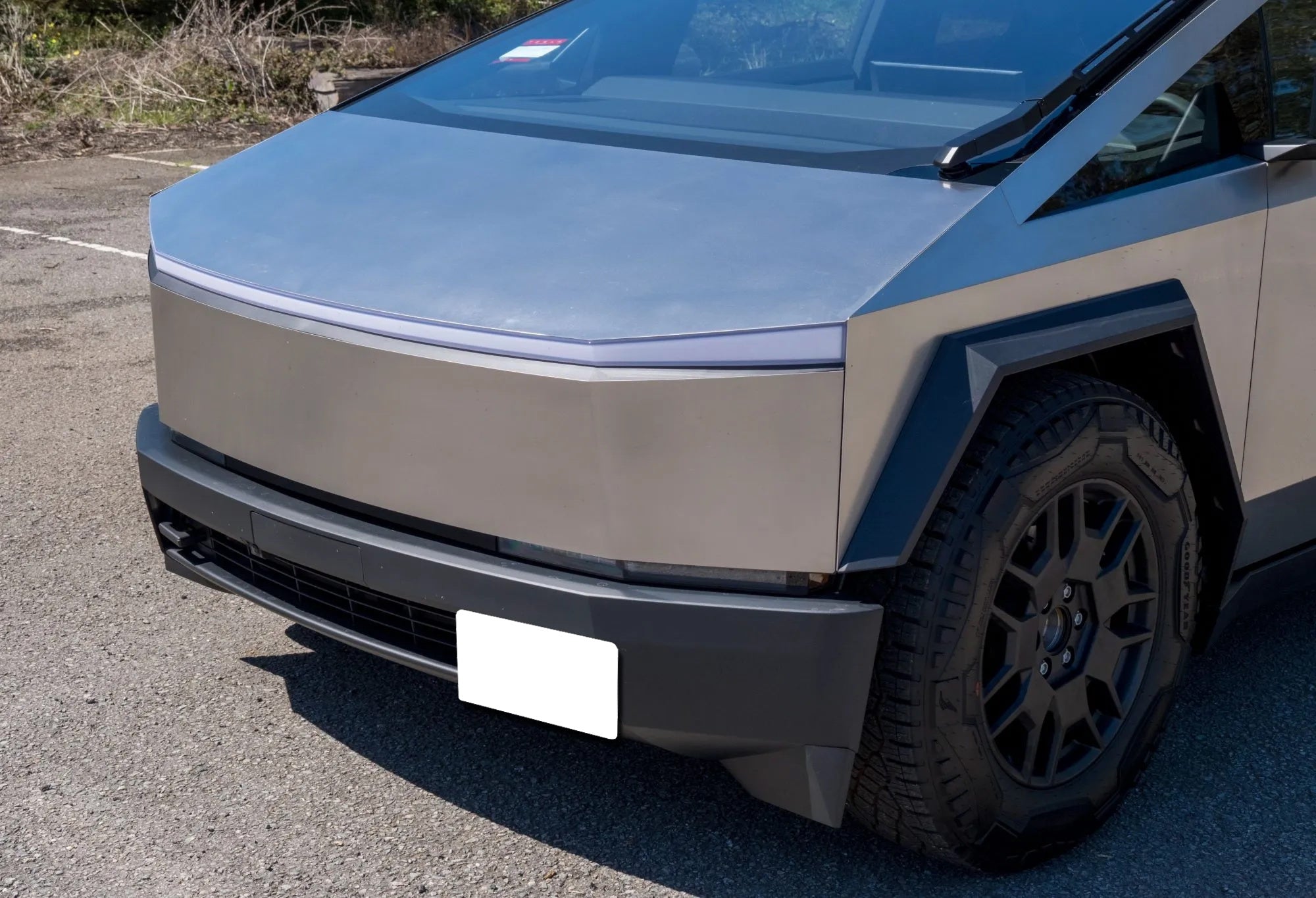 Front Tow Hook License Plate Relocation Mount for 2024+ Tesla Cybertruck | Off-Road & Street Legal Bumper Solution