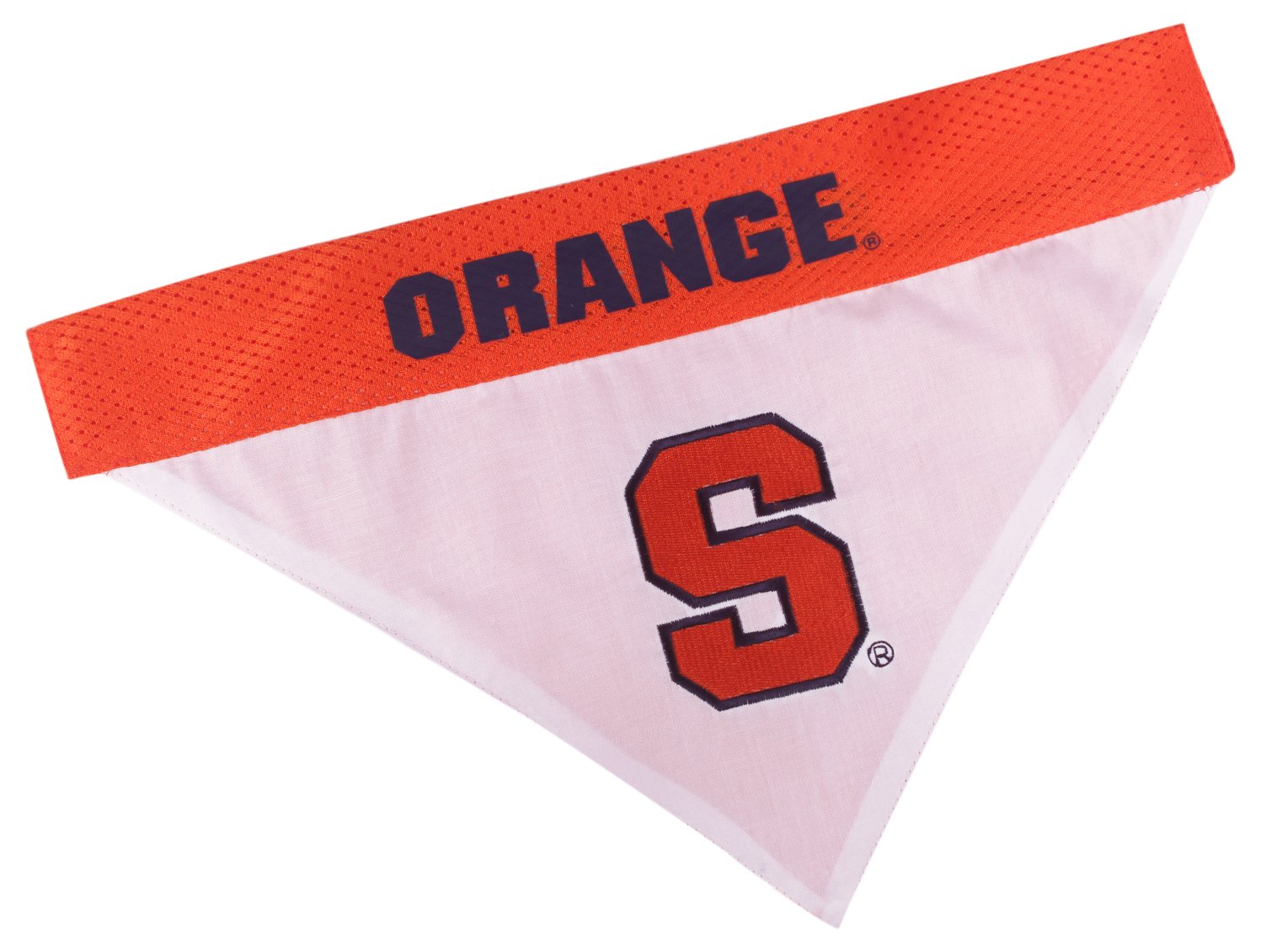 Syracuse Orange Reversible Pet Bandana for Dogs & Cats - Large/X-Large Size | Pets First Collegiate Pet Accessories | Perfect for Game Day, Campus Visits & School Spirit Events