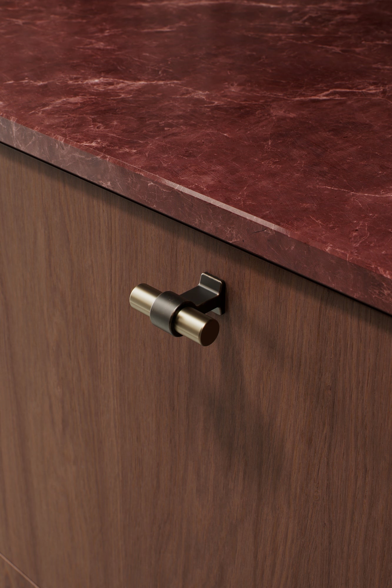Brushed Bronze Cabinet Knobs and Pulls - Elegant T Bar Design for Kitchen & Bathroom Hardware - Perfect for Drawers, Cabinets, and Furniture - Dual Finish for Stylish Home Decor