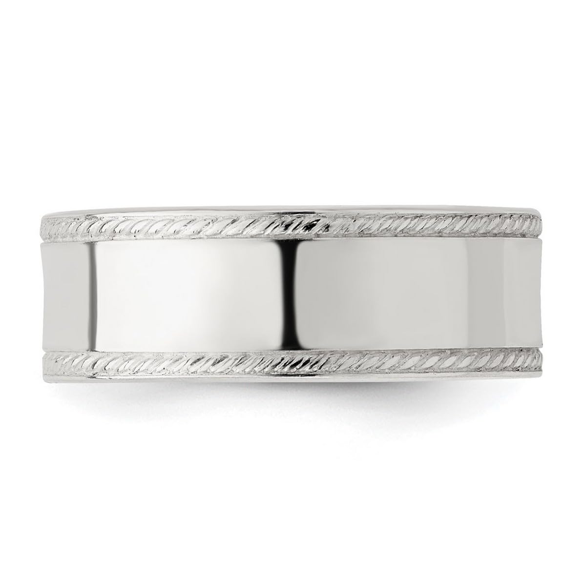 925 Sterling Silver Edge Band Ring for Women & Men - Adjustable Sizes, Hypoallergenic & Tarnish-Resistant - Perfect for Weddings, Anniversaries, and Everyday Fashion Accessories
