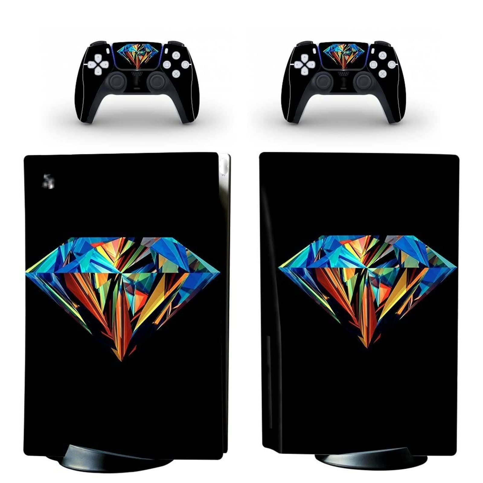 LEEWEE Anime Sticker Skin for PS5 Disk Edition Console & 2 Controllers - Bubble-Free Vinyl Cover Wrap, Durable & Scratch-Resistant (Design 95181) - Perfect for Gaming Setups & Personalization
