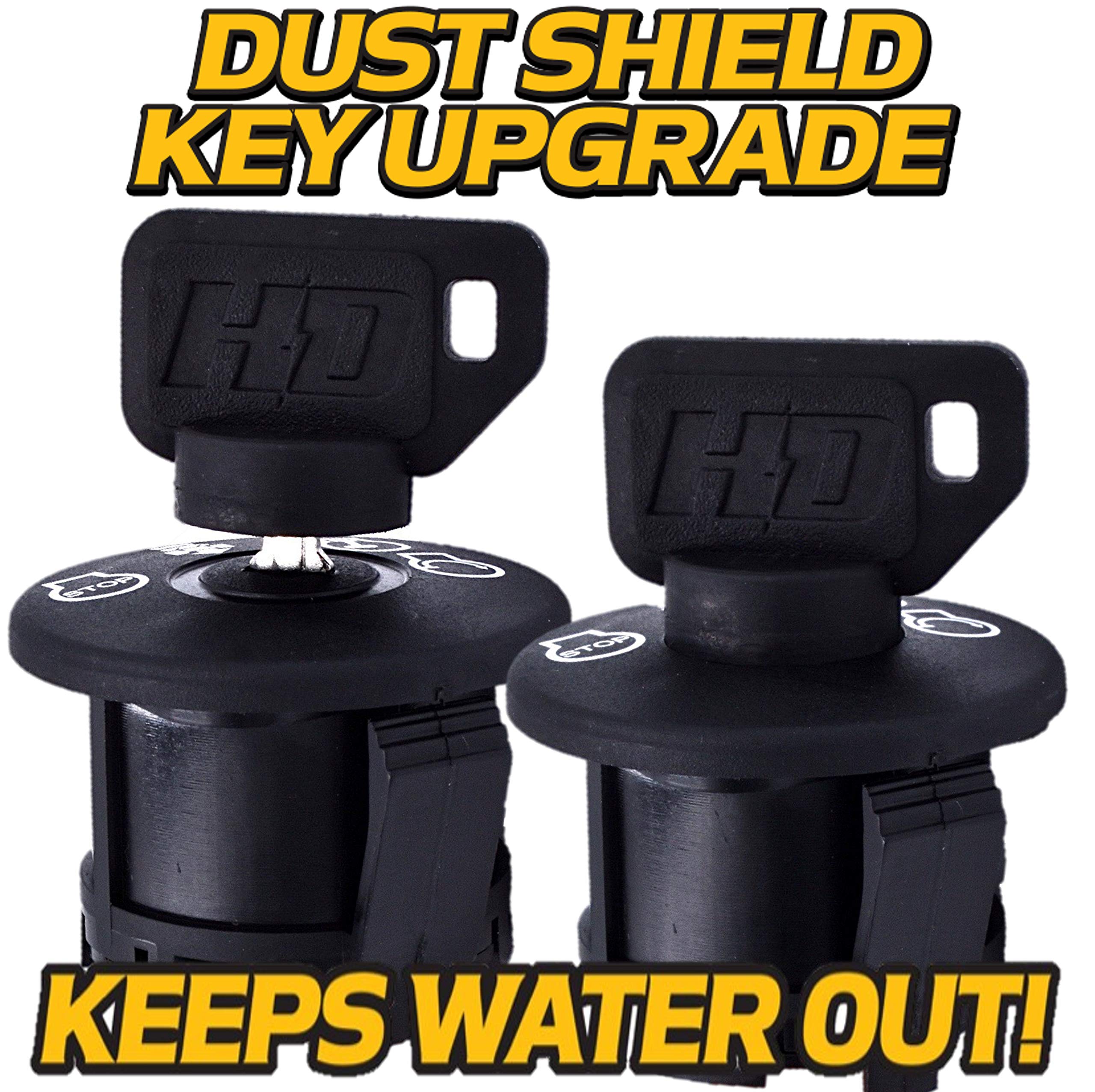 HD Switch Starter Ignition Key Switch with 2 Keys & Free Carabiner - Compatible with AYP, Husqvarna, Craftsman, Sears, Poulan Lawn Mower Rider 532193350 193350 - Perfect for Lawn Mower Maintenance & Tractor Repair