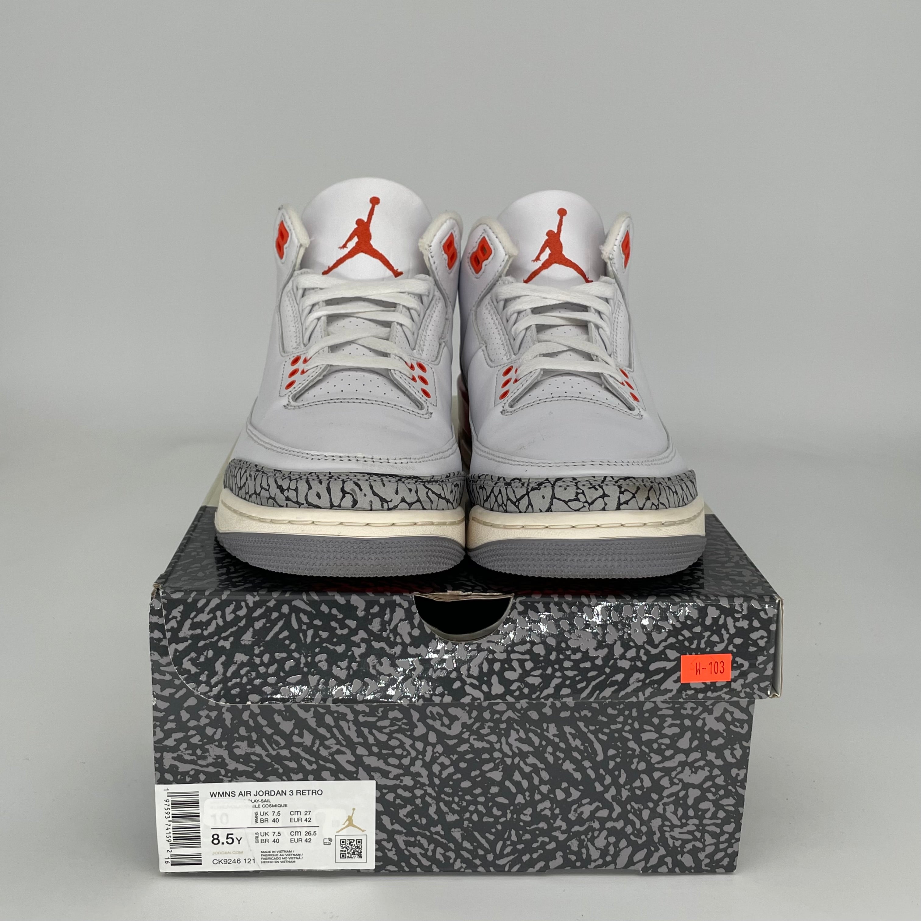 AIR JORDAN 3 GEORGIA PEACH Women's Basketball Shoes Size 8.5/10W - Style CK9246-121 | Perfect for Court Performance & Streetwear Fashion