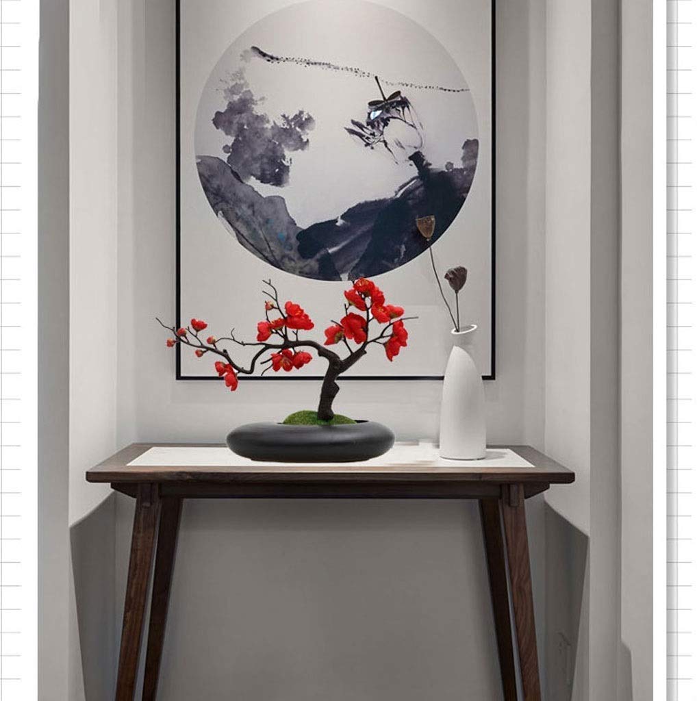 Chinese-Style Artificial Plum Blossom Flowers - Faux Floral Table Decor for Home, Office, Wedding & Party Theme Decorations | Perfect for Centerpieces, Shelf Displays & Seasonal Home Styling