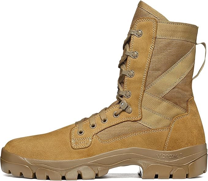 GARMONT T8 Bifida Tactical Military Boots for Men & Women - AR670-1 Compliant Combat Shoes, Suede Leather Multi-Terrain Footwear in Coyote (Size 13) - Ideal for Army, Air Force, Hiking & Outdoor Adventures