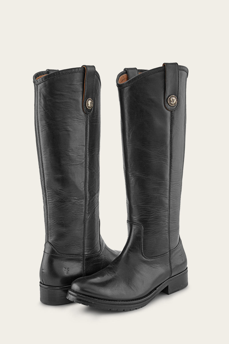Melissa Women's Double Sole Button Lug Tall Boots - Stylish & Comfortable Winter Boots for Snow, Rain & Cold Weather