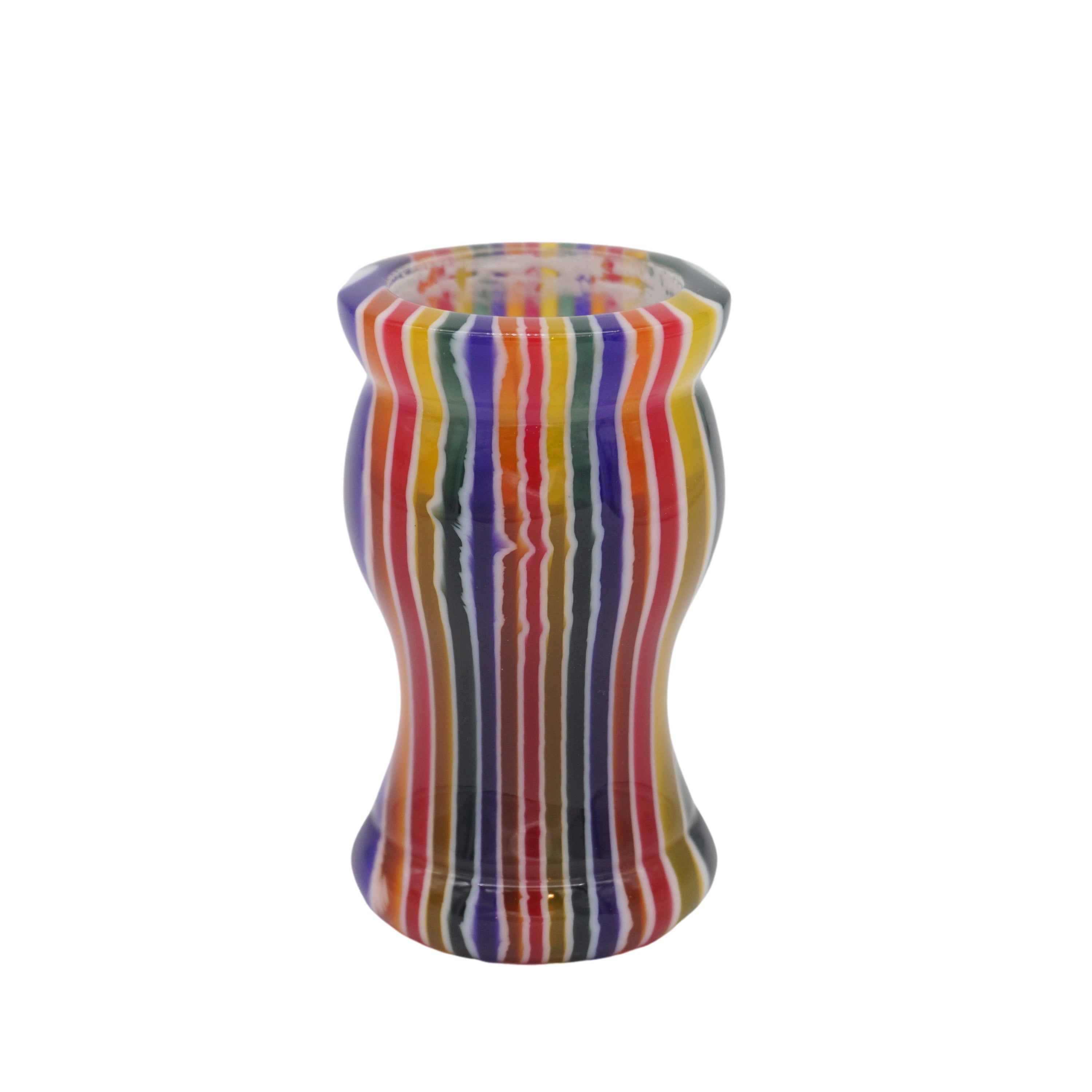 Handcrafted Candy Stripe Shaving Brush Handle - Fits 24mm & 26mm Knots - Perfect for Wet Shaving & Grooming Gifts