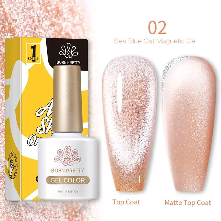 Born Pretty Sea Blue Cat Eye Magnetic Gel Polish - Long-Lasting Nail Lacquer for Salon-Quality Manicures at Home | Perfect for Parties, Weddings & Special Occasions