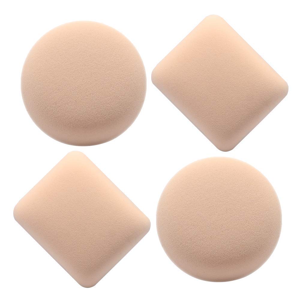 MAPPERZ Makeup Sponge & Powder Puff - Soft Blending Sponge for Foundation, Concealer & Powder - Vegan Cosmetic Sponge for Flawless Face & Neck Makeup - Set of 2 (Perfect for Liquid, Cream & Powder Formulas - Great for Everyday Makeup & Professional Use)