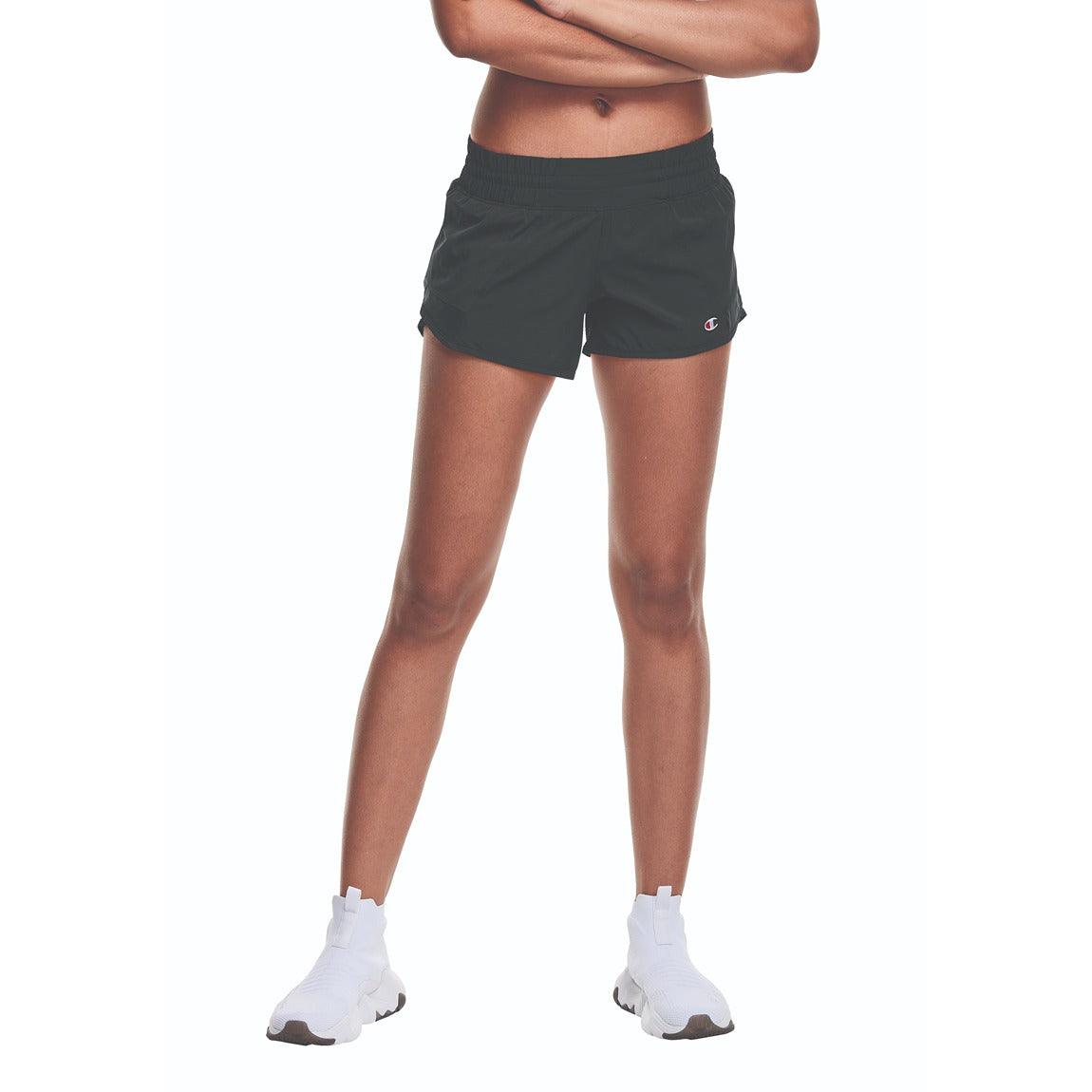 Champion Women's Sport Shorts with C Logo - 4-Pack for Running, Gym & Casual Wear