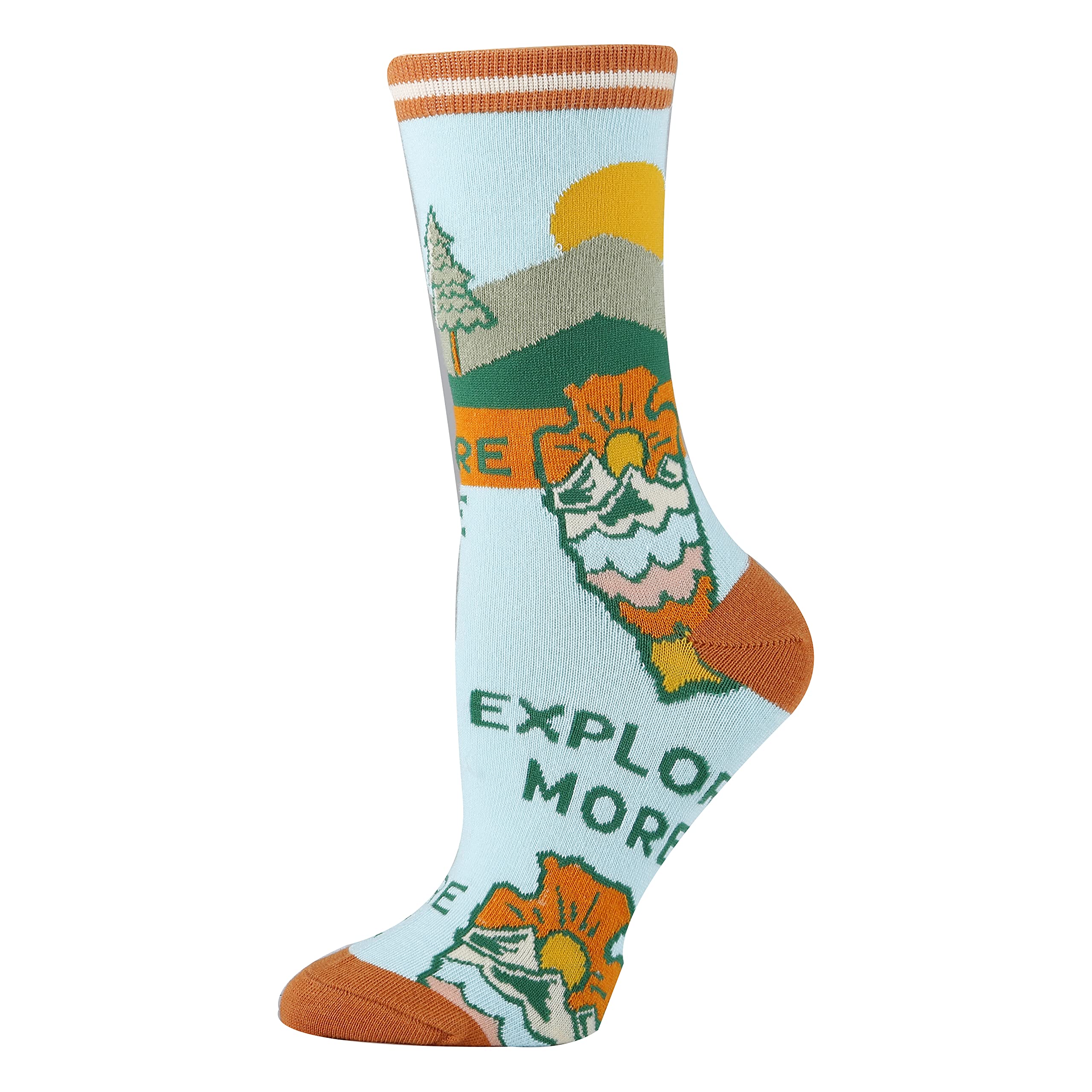 Oooh Yeah Women's Fun Novelty Crew Socks - Positive & Crazy Cool Socks for Everyday Wear, Gifts & Funny Outfits | Perfect for Work, Parties & Casual Style