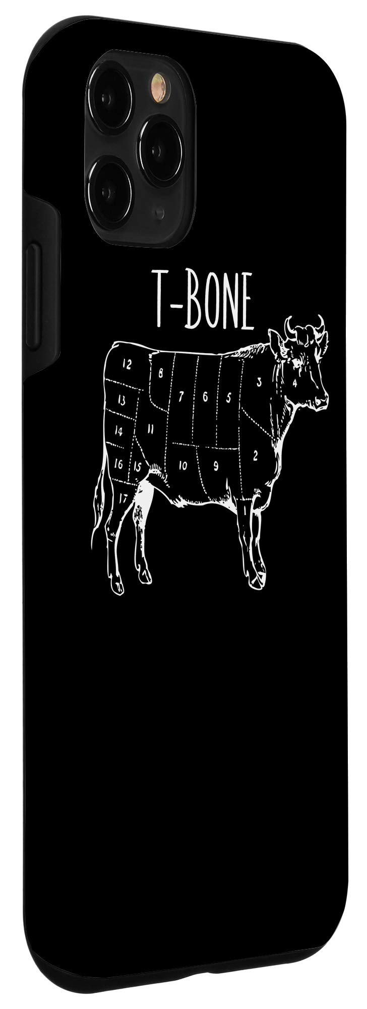 Premium iPhone 11 Pro Case - Shockproof T-Bone Steak Design BBQ Grill Themed Phone Cover for Outdoor Cooking, Camping & Barbecue Parties