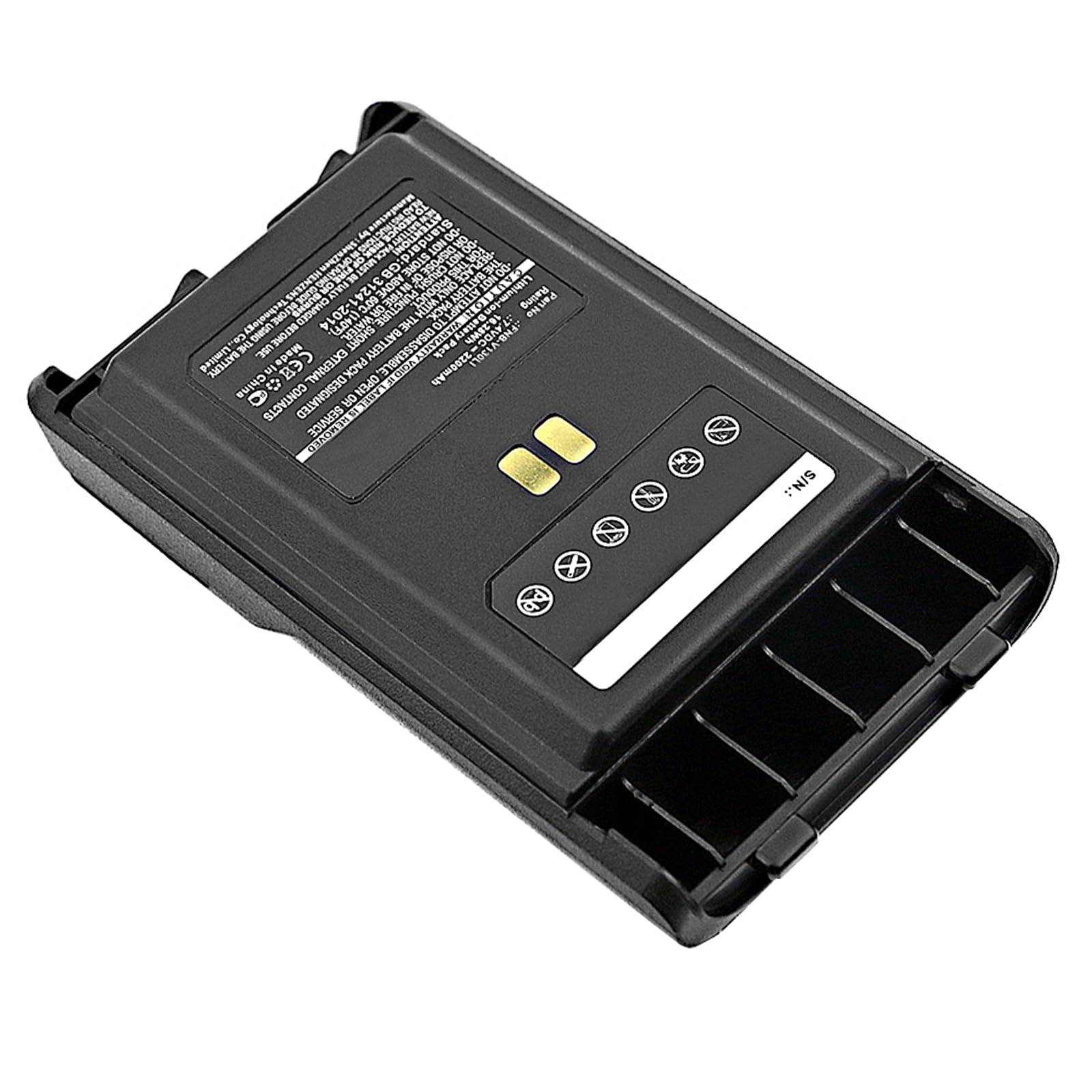 Synergy Digital 2-Way Radio Battery - 2200mAh Li-ion 7.4V Replacement for YAESU VX-351 & FNB-V130LI - Ultra High Capacity Walkie Talkie Battery for Outdoor Adventures, Hiking, and Emergency Communication