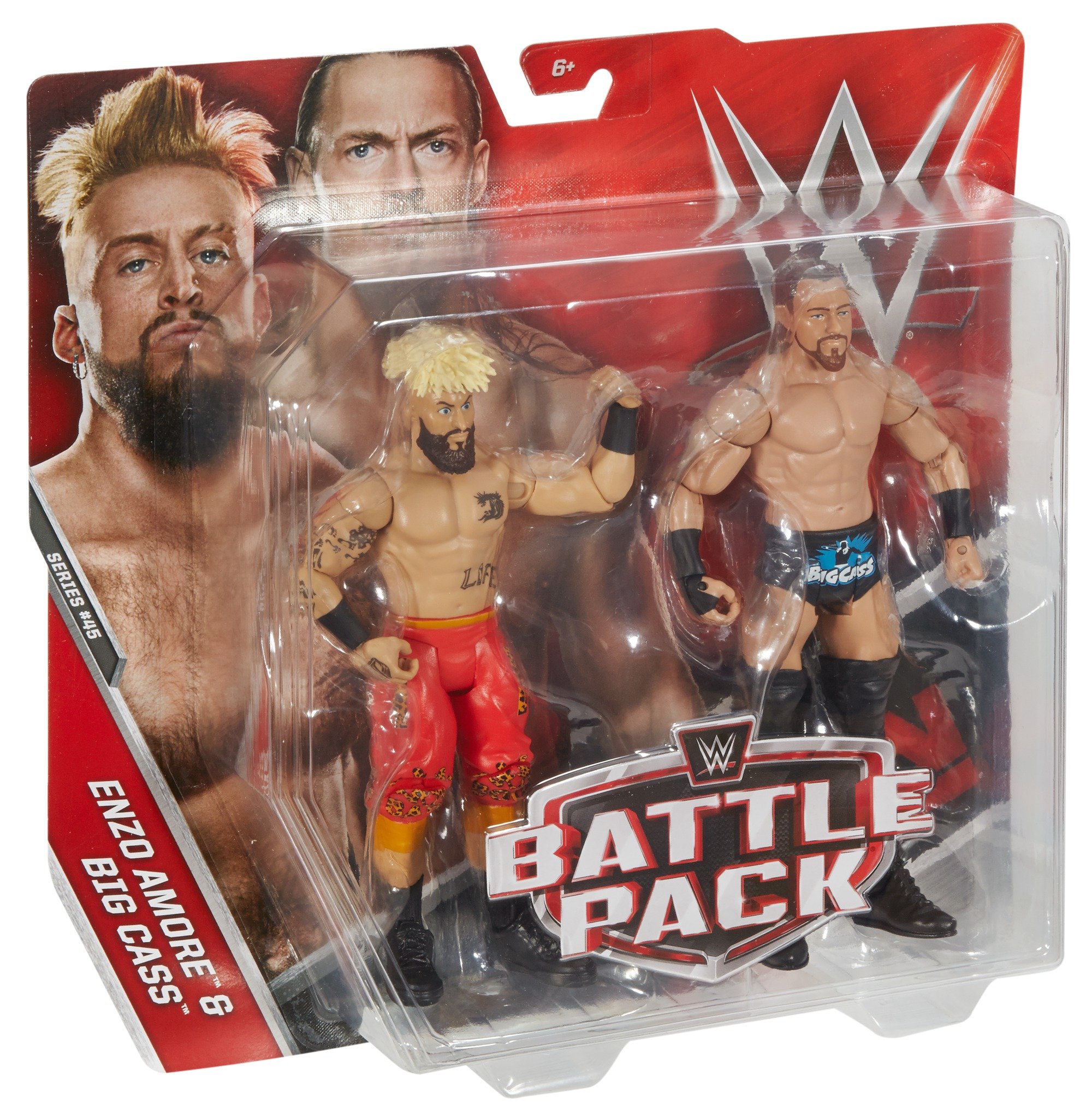 WWE Enzo Amore & Big Cass 2-Pack Action Figures - Official Wrestling Collectibles for Fans & Display Scenes