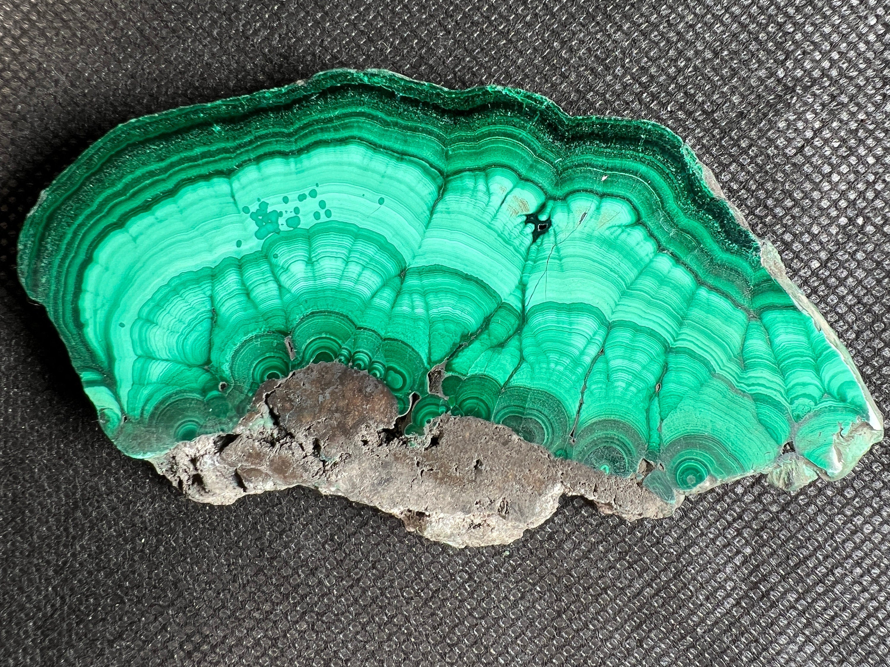 Natural Green Malachite Crystal Slab - Premium Stone for Jewelry Making, Unique Handcrafted Gifts & Elegant Home Decor (50401) | Perfect for DIY Crafts, Healing Crystals Collection & Spiritual Decorations