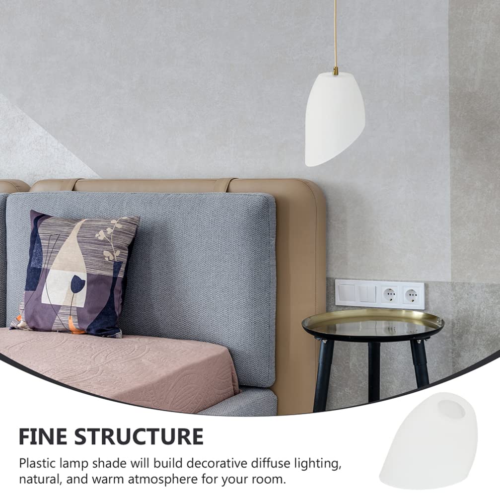 FOMIYES 2-Pack Horseshoe Shaped Plastic Lamp Shades - Replacement Lampshades for Floor Lamps, Table Lights, Chandeliers & Wall Sconces - Durable Home Lighting Accessories for Bedroom, Living Room & Office Decor