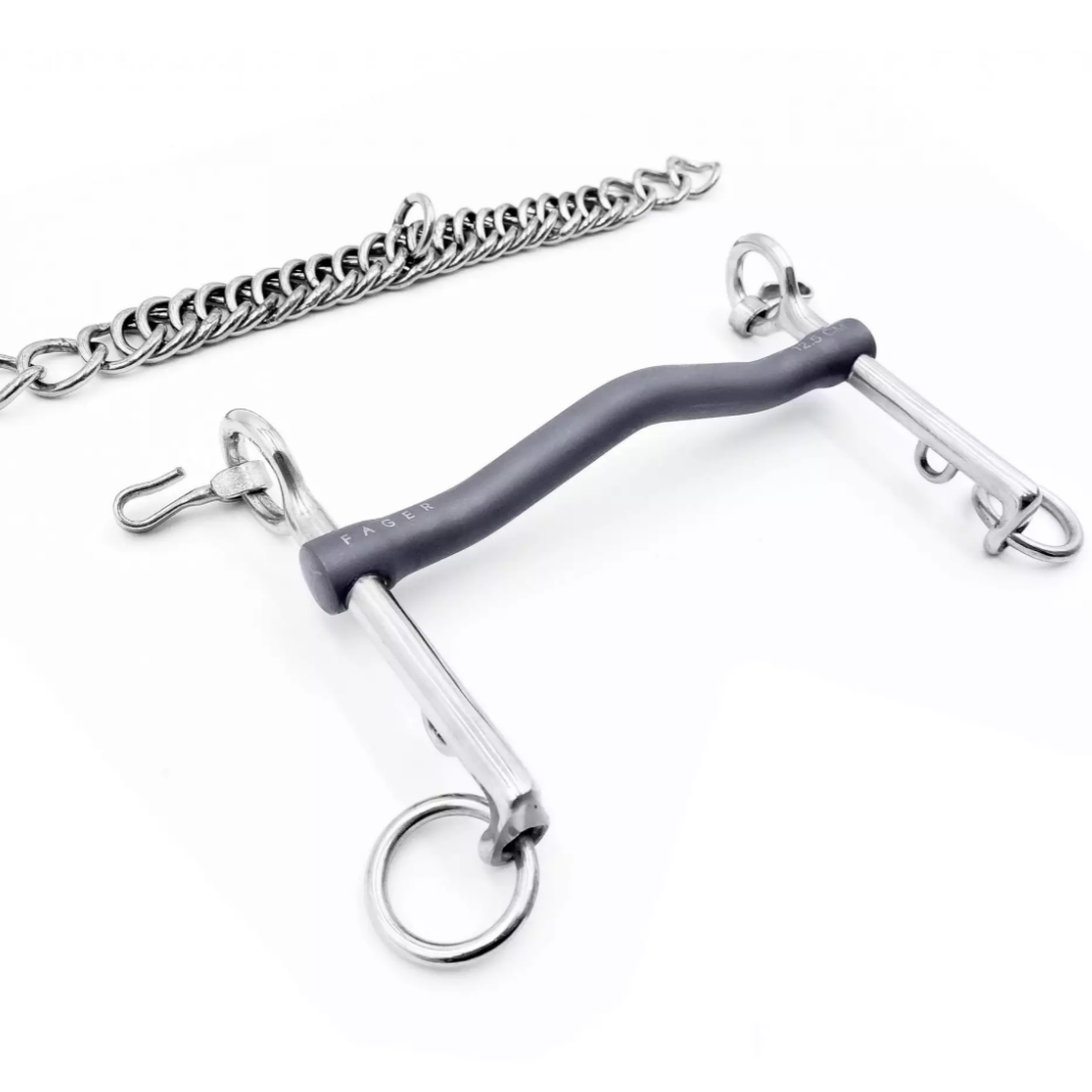 Premium Titanium Weymouth Bit for Horses - Lightweight & Durable Horse Riding Bit for Dressage & Show Jumping - Perfect for Training & Competition