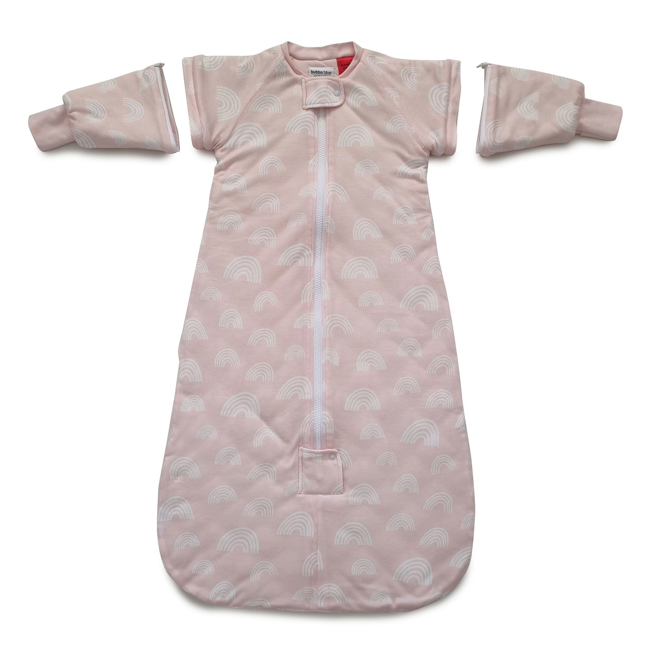 Nordic 3.5 TOG Convertible Baby Sleep Sack - Breathable Cotton Sleeping Bag for Infants & Toddlers (Rose Pink) - Perfect for Nursery, Daycare & Travel