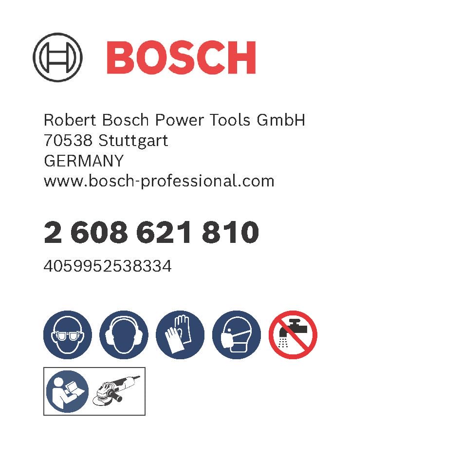 Bosch Professional 5-Pack Expert R782 Prisma Ceramic X-LOCK Fiber Discs - 125mm (5