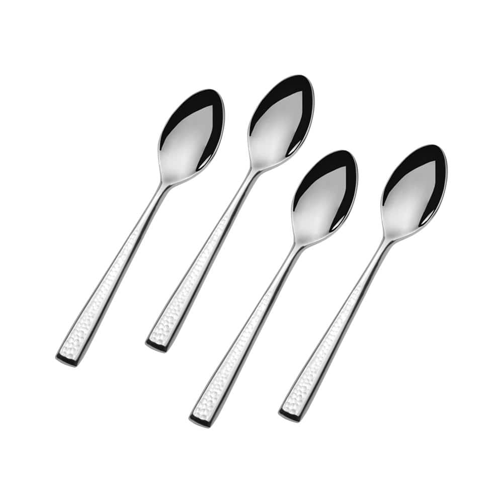Premium Set of 4 Mini Coffee Spoons - Stainless Steel Espresso Stirring Spoons for Coffee, Tea, Desserts | Perfect for Home, Office, Cafe & Gift Giving