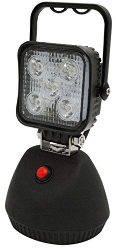 Gladiator New Ecco Worklamp - 5 LED Lights, Rechargeable Square Work Light with Charger (EW2461CA-NA/EW2461CR-NA) - Perfect for Construction, Garage, and Outdoor Work