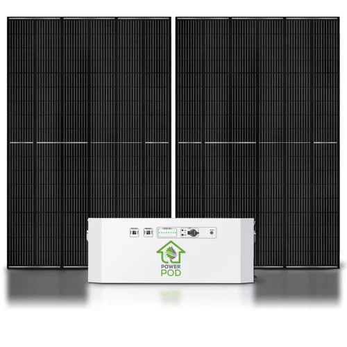 Nature's Generator Powerhouse - Portable Solar Power Generator with 120V AC Outlet for Camping, Emergencies & Off-Grid Living | Solar Panel Included