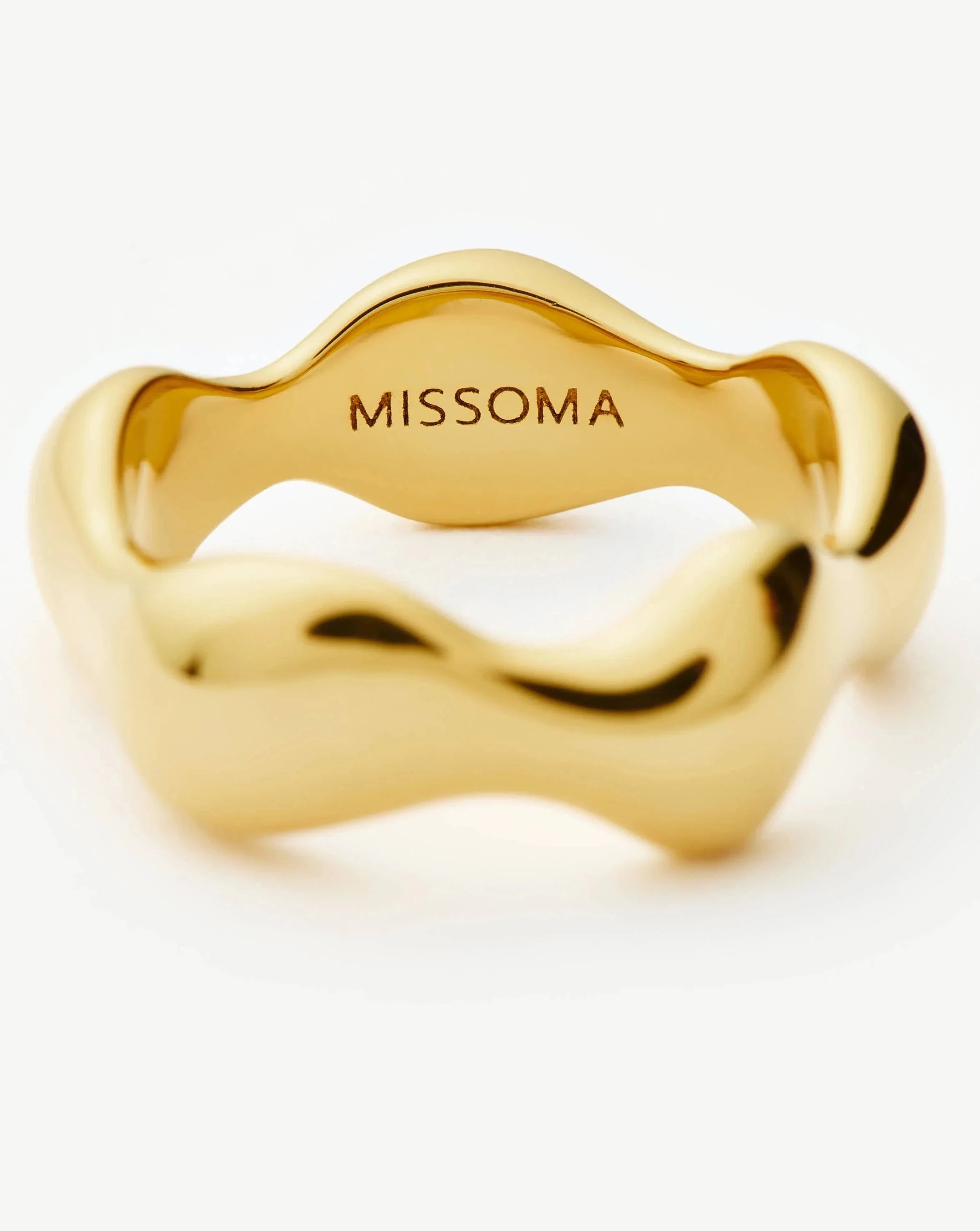 Eny Puffy Stacking Ring - 18k Gold Plated Women's Fashion Jewelry for Layering & Everyday Wear | Perfect Gift for Her