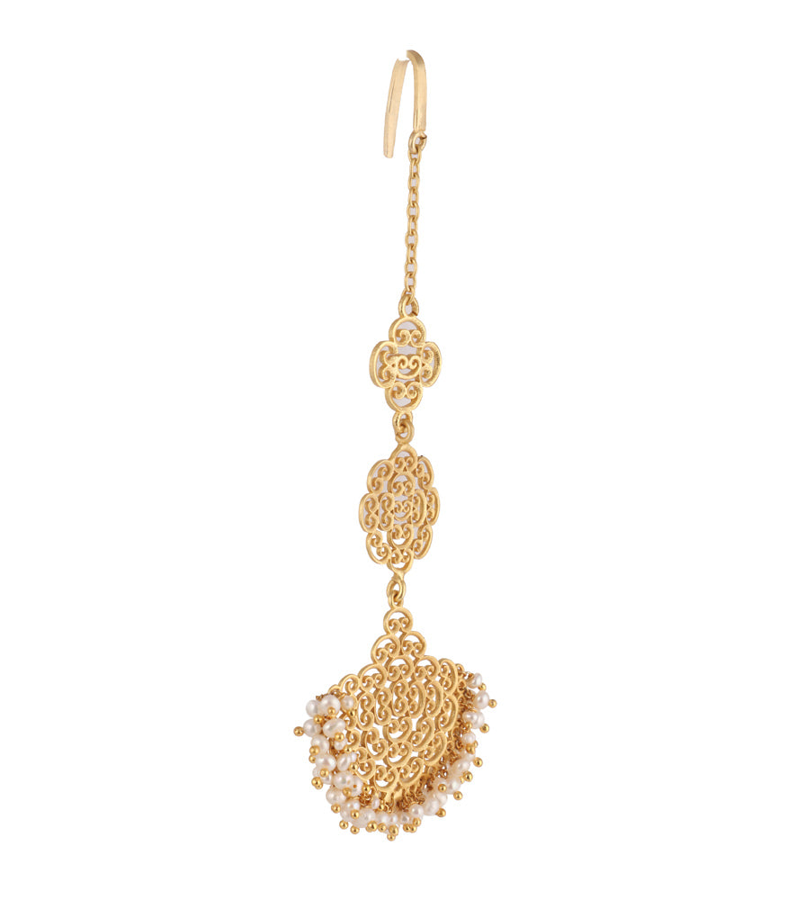 Flourishing Spirit Maang Tikka - Elegant Indian Hair Jewelry for Weddings & Festivals | Perfect for Bridal, Party & Cultural Events