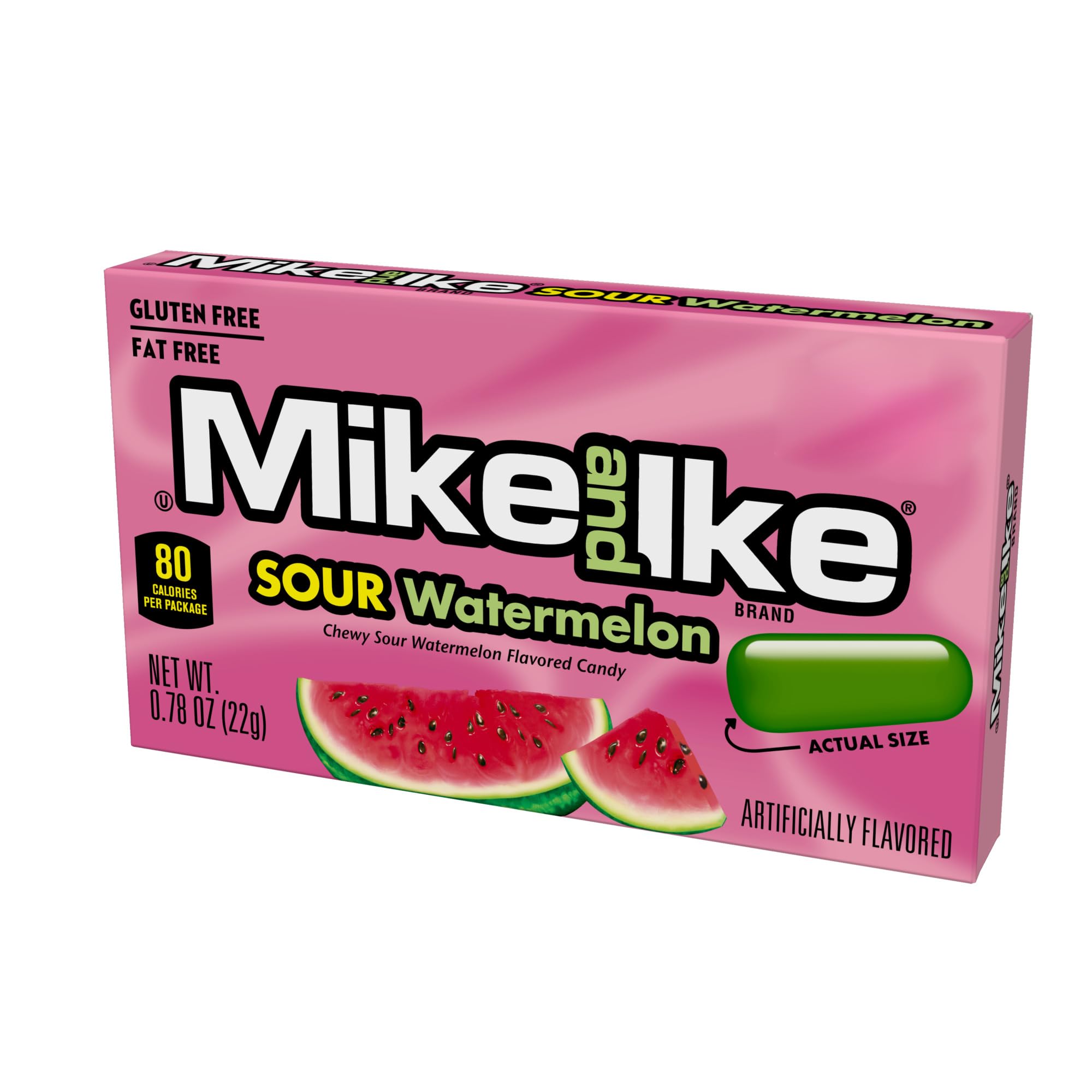 Sour Watermelon Candy Box - Chewy Green Candy for Vending Machines & Parties (Pack of 24)