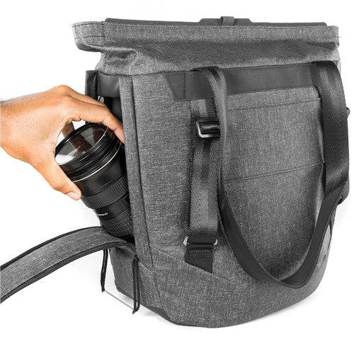 Peak Design Everyday Tote Bag - Waterproof & Durable Charcoal Gray Laptop Bag for Work, Travel & Commuting | Perfect for Professionals & Students