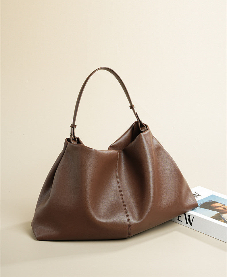 Premium Spacious Leather Shoulder Bag for Women - Stylish Crossbody Purse with Multiple Pockets - Perfect for Work, Travel & Everyday Use