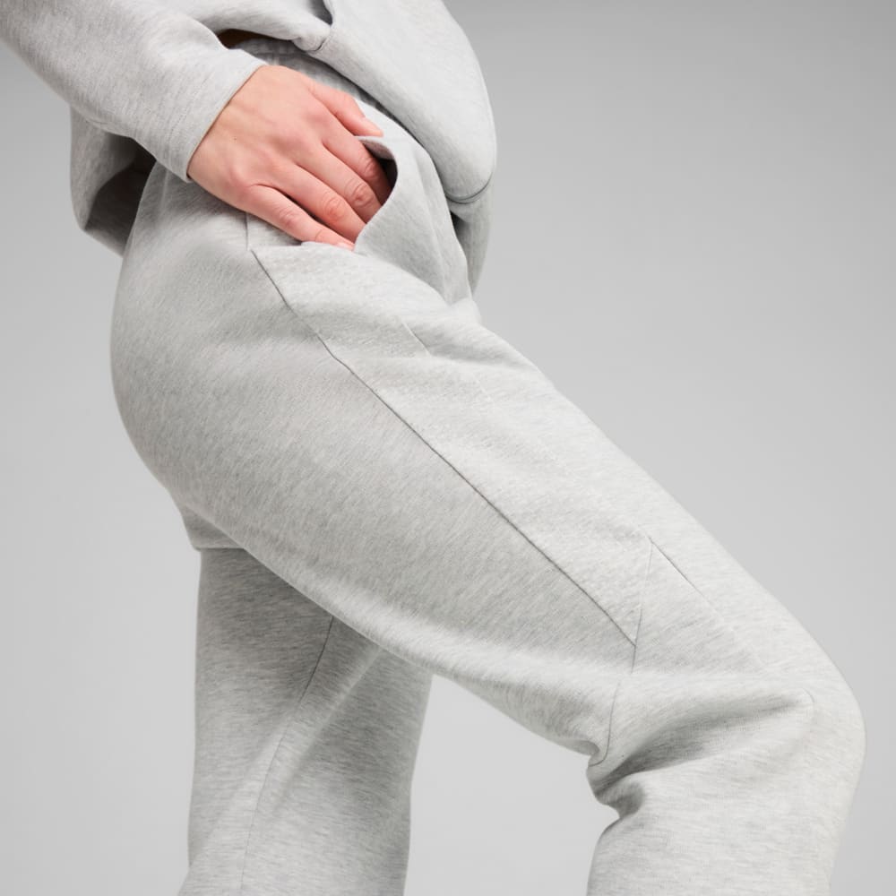 PUMA Women's Evostripe Grey Trackpants - Comfortable Athletic Joggers for Running, Gym & Lounge Wear