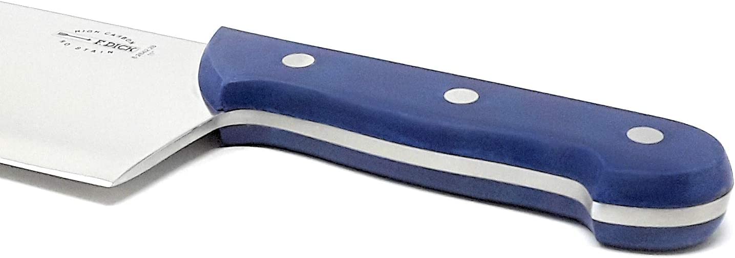 F. Dick 11-Inch Professional Butcher Cleaver with Heavy Duty Riveted Handle - Perfect for Meat Cutting, Chopping, and Food Prep in Commercial Kitchens & Home Cooking