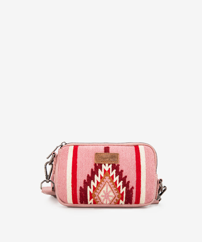 Wrangler Aztec Knitted Trolley Sleeve Duffle Bag - Stylish Travel Duffel with Laptop Compartment | Perfect for Weekend Trips, Gym & Airplane Carry-On