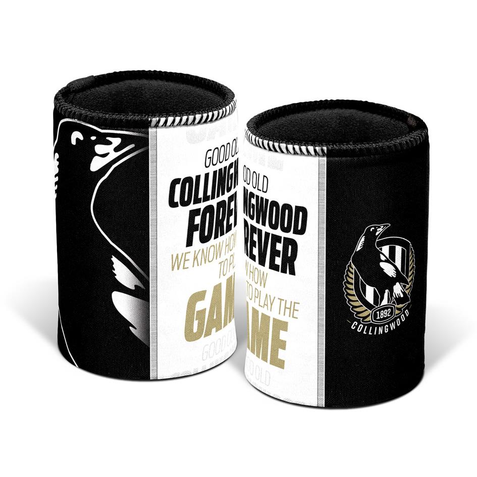 Collingwood Magpies AFL Team Insulated Beer Can Cooler & Stubby Holder - Perfect for Game Day, BBQs & Outdoor Parties