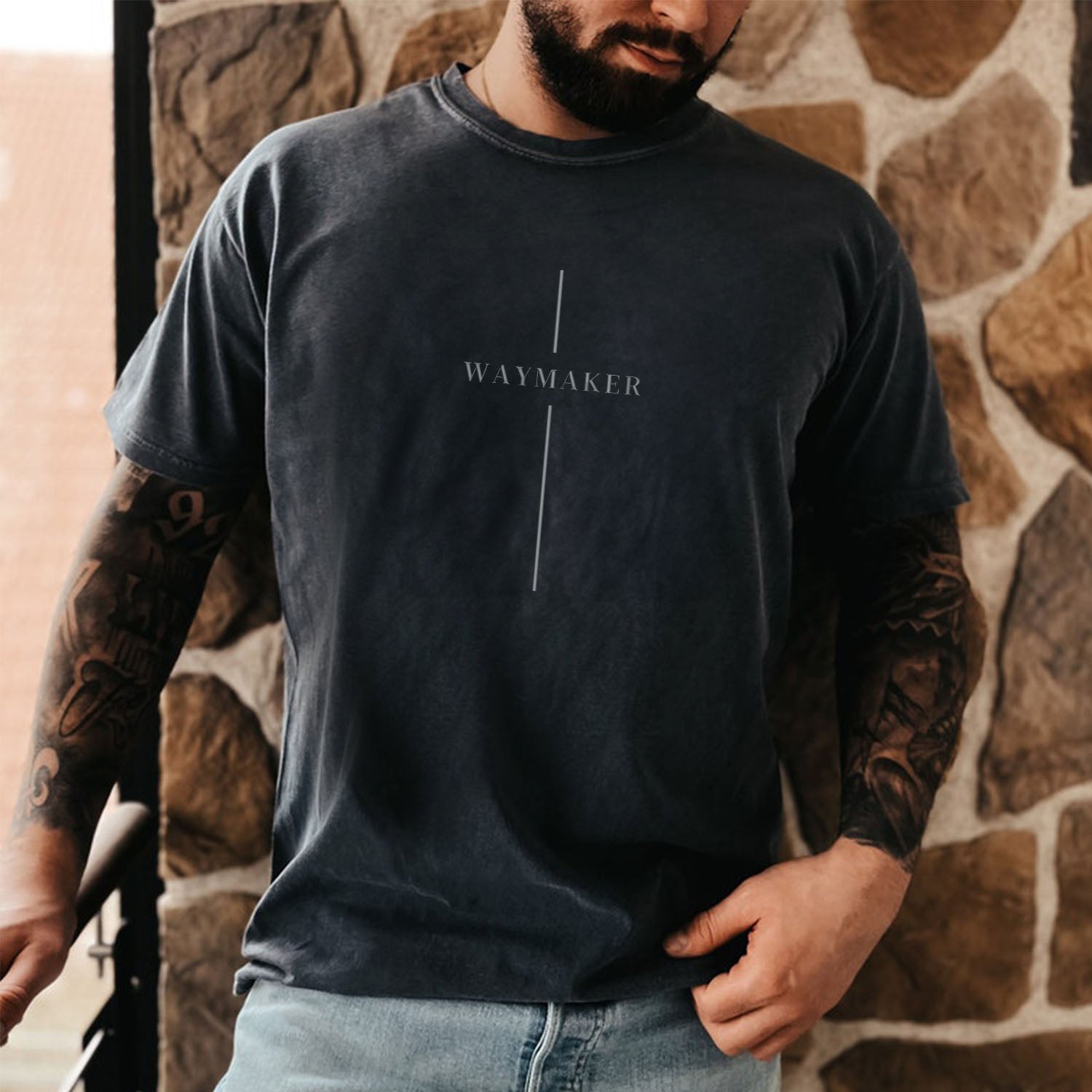 Comfort Color® Embroidered Waymaker Shirt & Sweatshirt - Soft Cotton Pullover for Men & Women | Perfect for Casual Wear, Street Style & Everyday Comfort