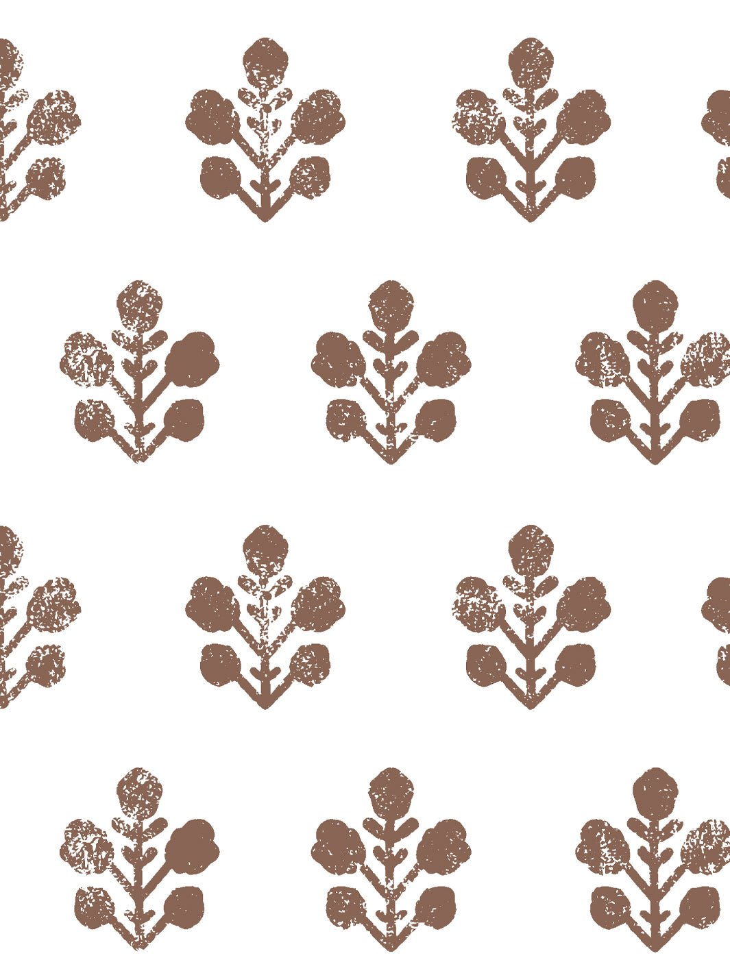 Sugar Paper Chocolate Ensley Large White Ground Wallpaper - Perfect for Living Room, Bedroom & Home Decor