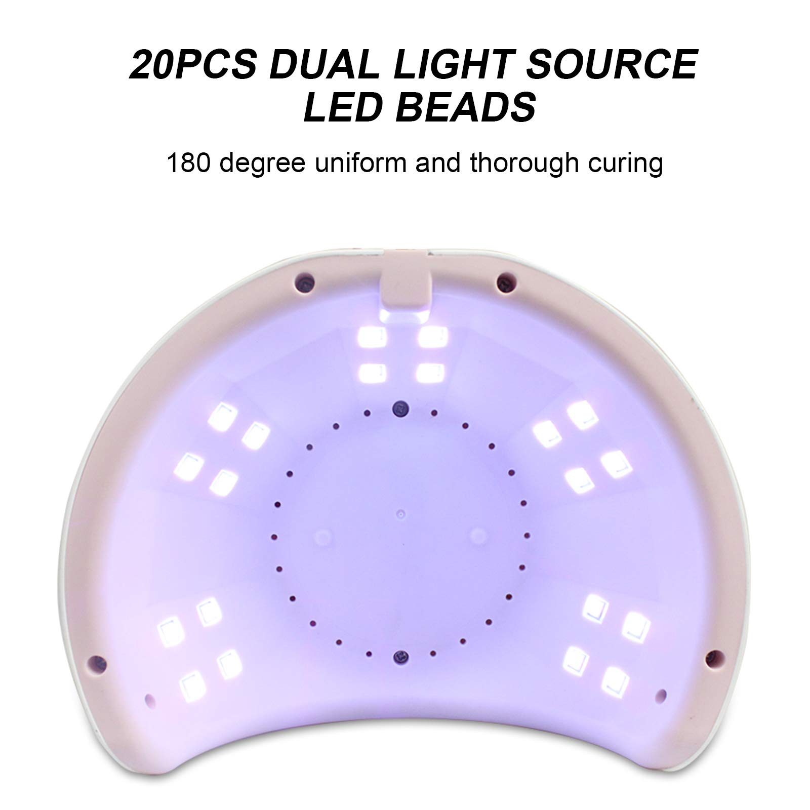 Ubersweet® 36W UV LED Nail Lamp with Sensor & Digital Display - Professional Nail Dryer for Gel Polish Curing, 3 Timer Settings, Fast Drying, USB Powered - Perfect for Home & Salon Manicures