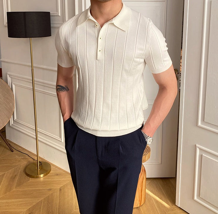 Antonio's Clothing Premium Italian Polo T-Shirt for Men - Stylish & Comfortable Casual Wear for Office, Golf & Everyday Outfits