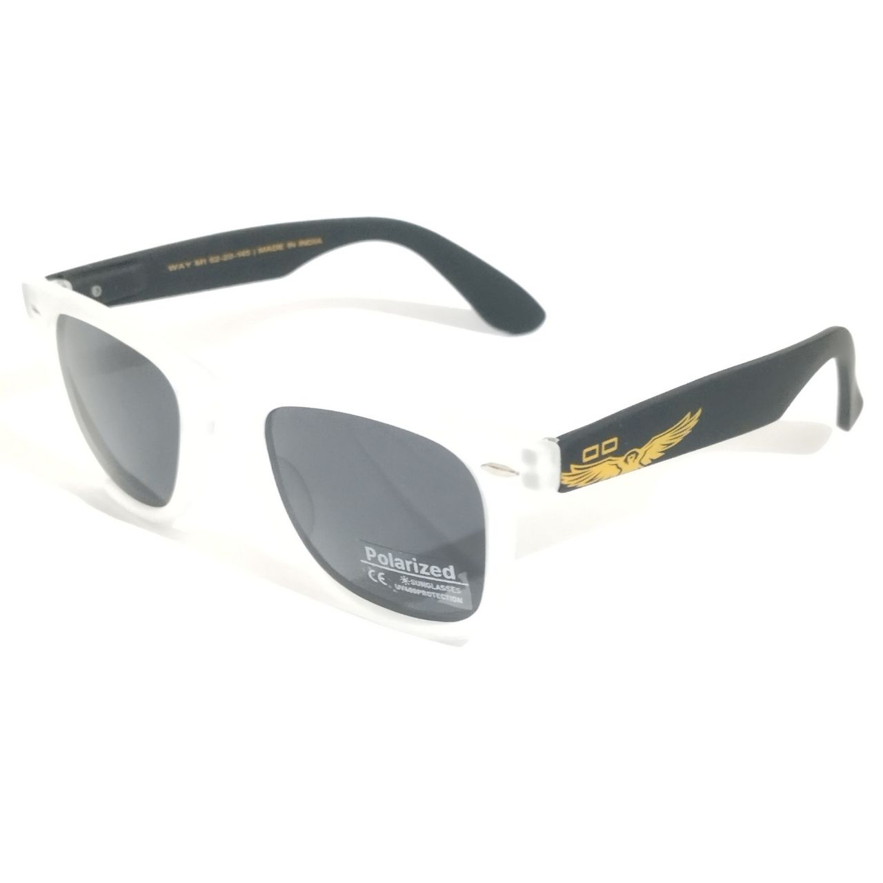 Phoenix Matte White Polarized Sunglasses for Men & Women - UV Protection, Anti-Glare, Lightweight - Perfect for Driving, Running, Outdoor Sports & Beach Vacations