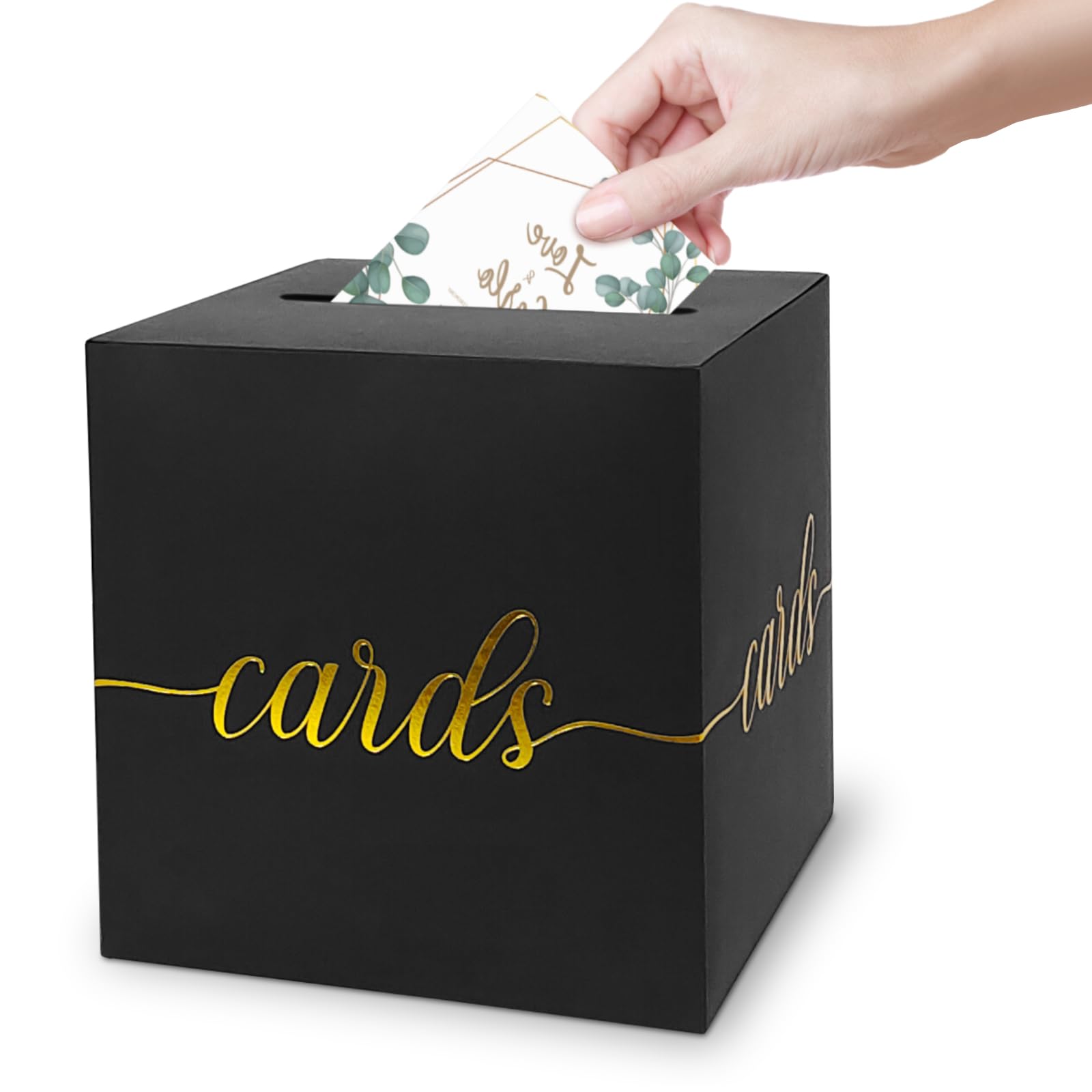 1 Pack Black and Gold Card Box - 8.7